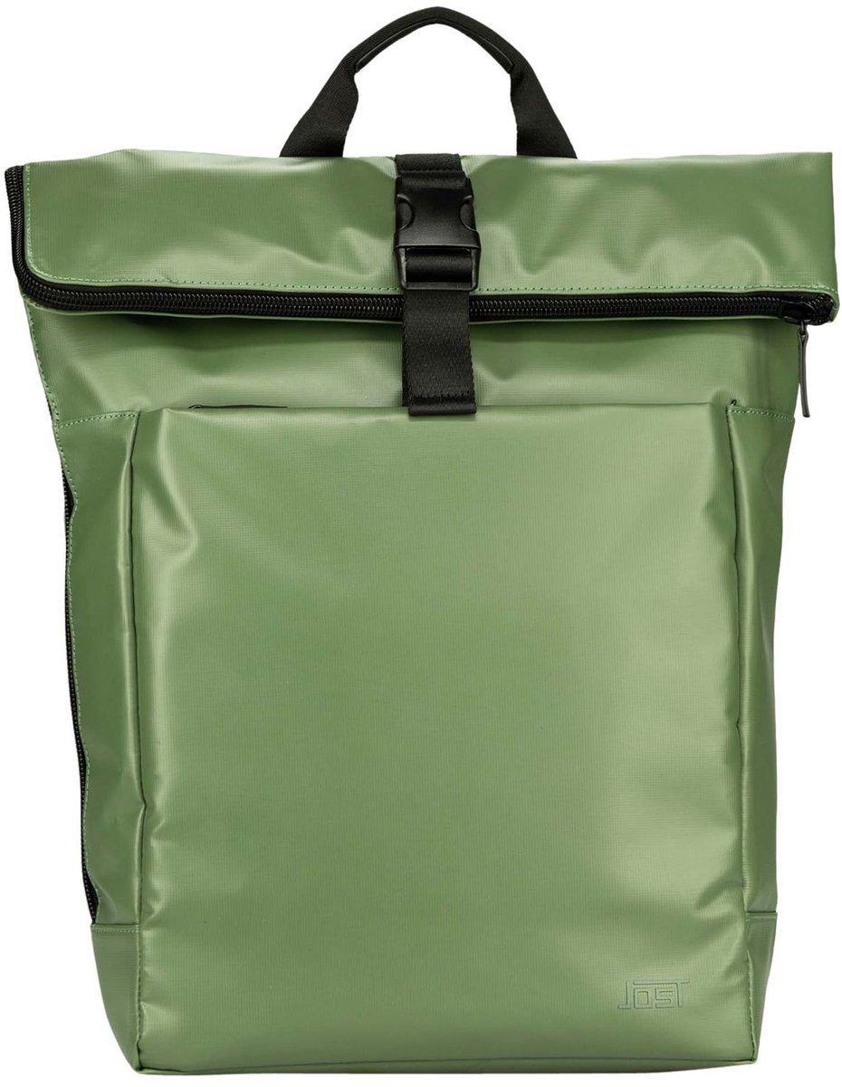 JOST laptop rugzak rugzak met laptopvak Tolja Backpack Courier Olive olijfgroen