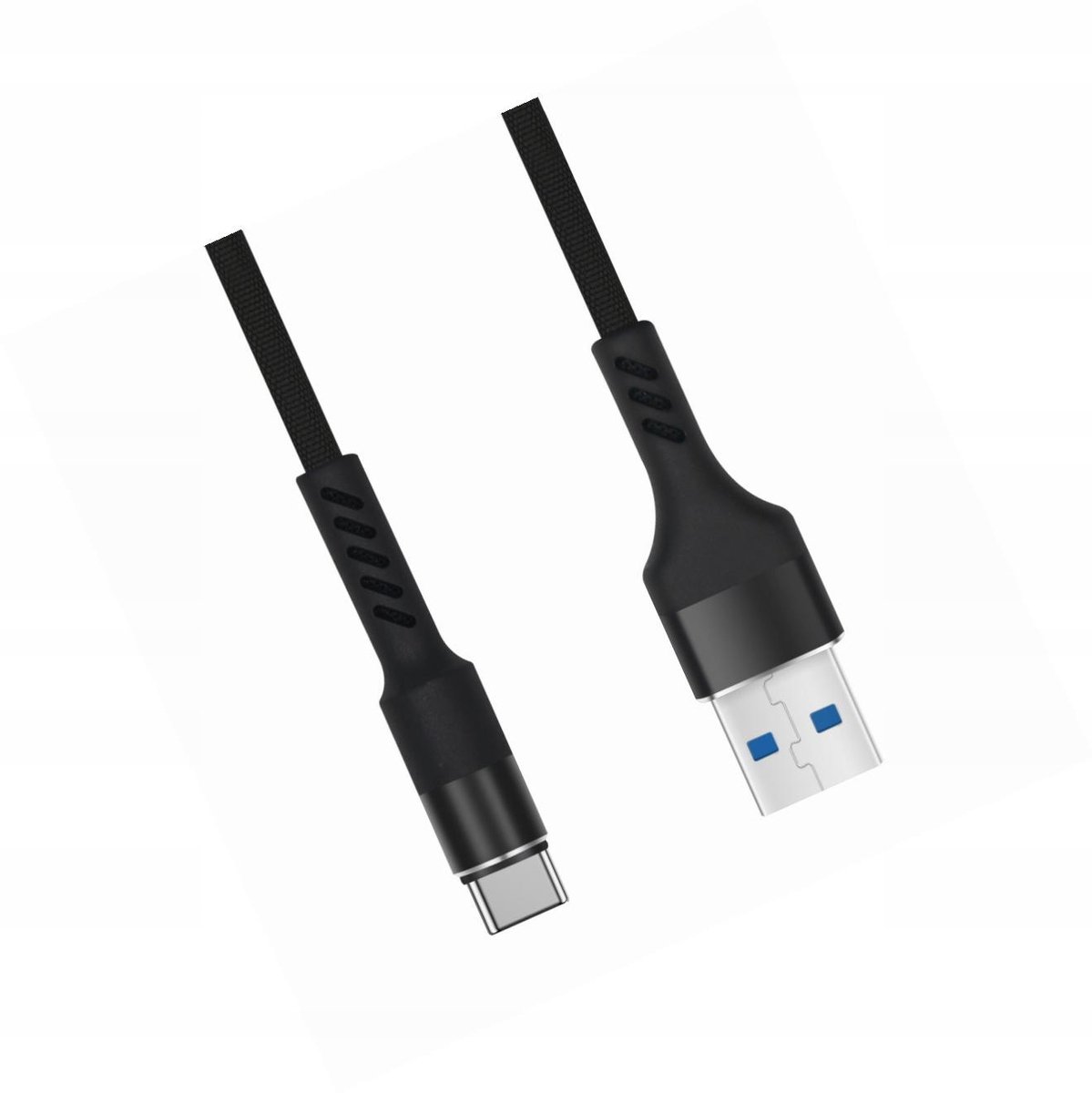 USB-C Kabel 1m Snel Laden Versterkt voor Poco F3 - Wit