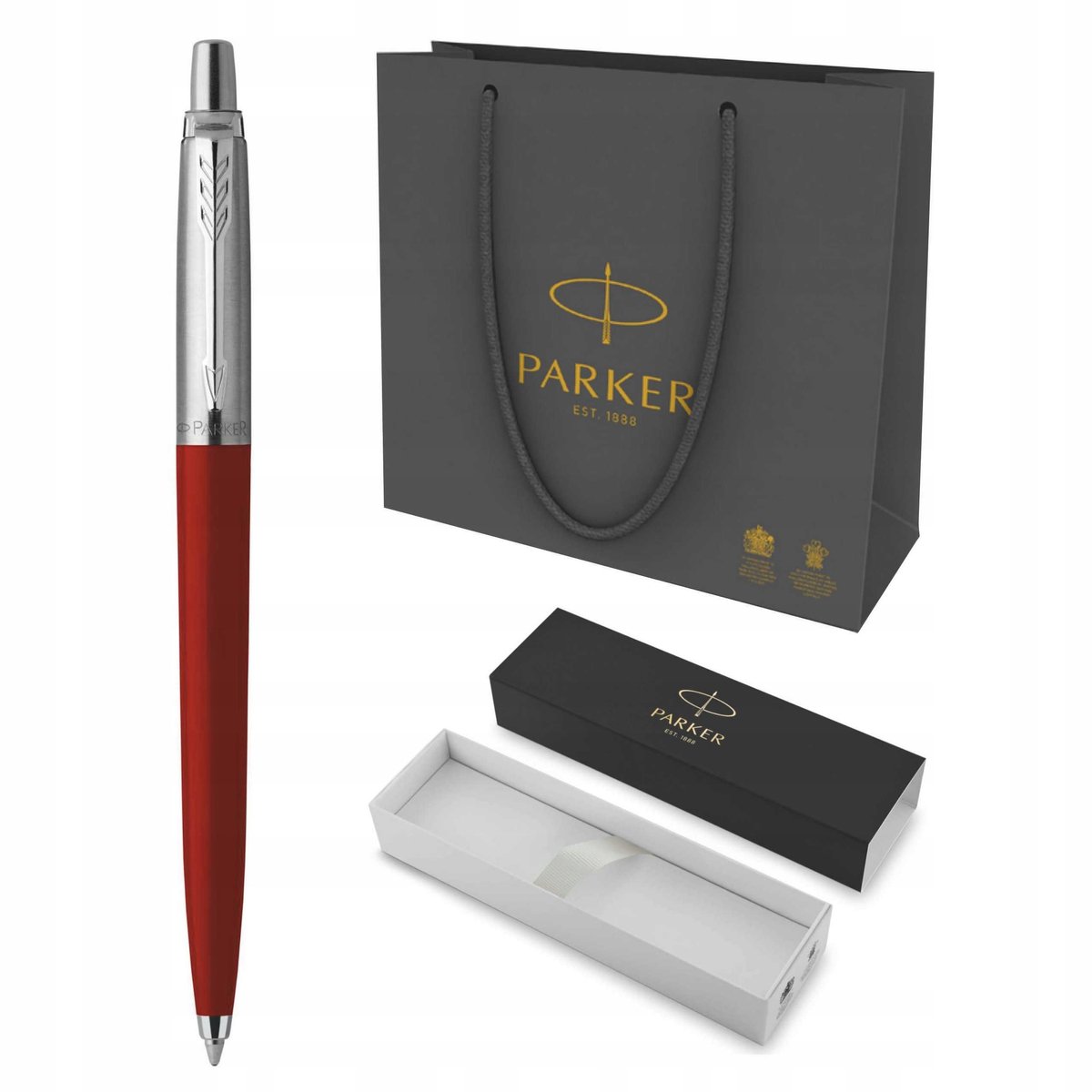 Parker Pen Rood met Cadeauverpakking - Blauwe Inkt