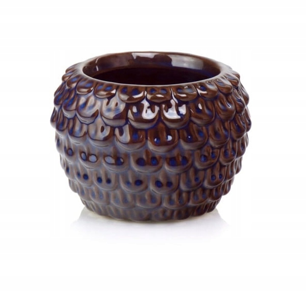 Vintage Keramieken Pot - Geschild 17x13 cm
