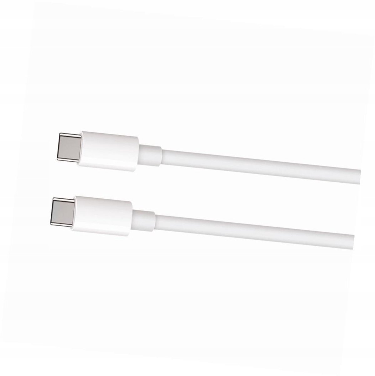 Lange USB-C naar USB-C kabel 2m voor snelladen - Wit