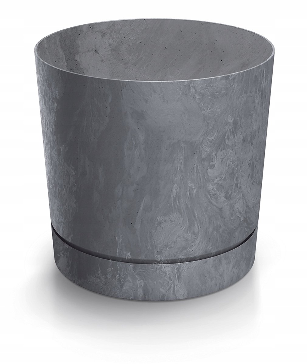 Beton Look Pot Tubo 30 Marengo met Schotel - Stijlvol & Duurzaam