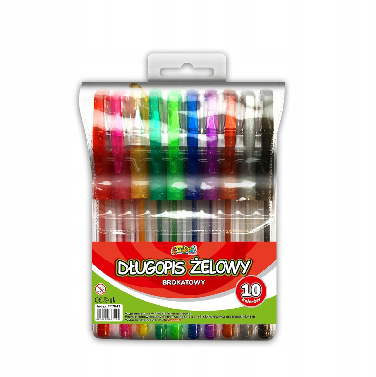 Penmate Gelpennen Set - 10 Glitter Kleuren - Vloeiend Schrijven