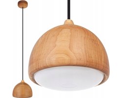 Acorn Hanglamp Olmenhout Geolied Zwart - Decoratieve hanglamp