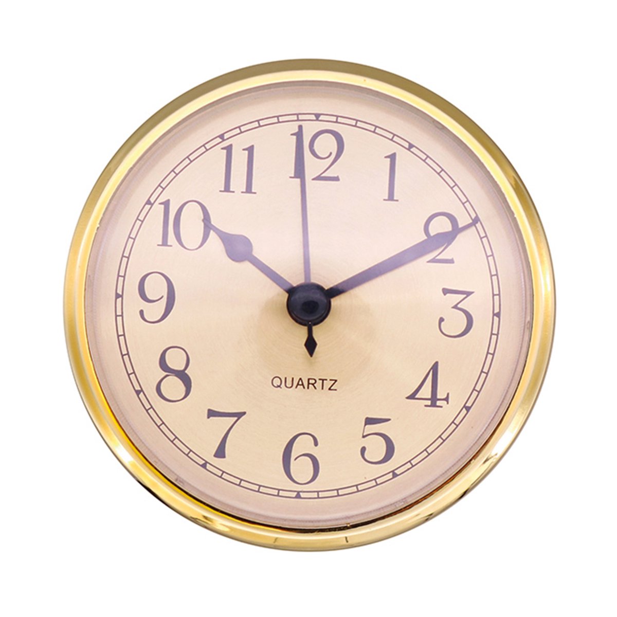 Uurwerk GD Ø 78mm, gele wijzerplaat, Arabische cijfers