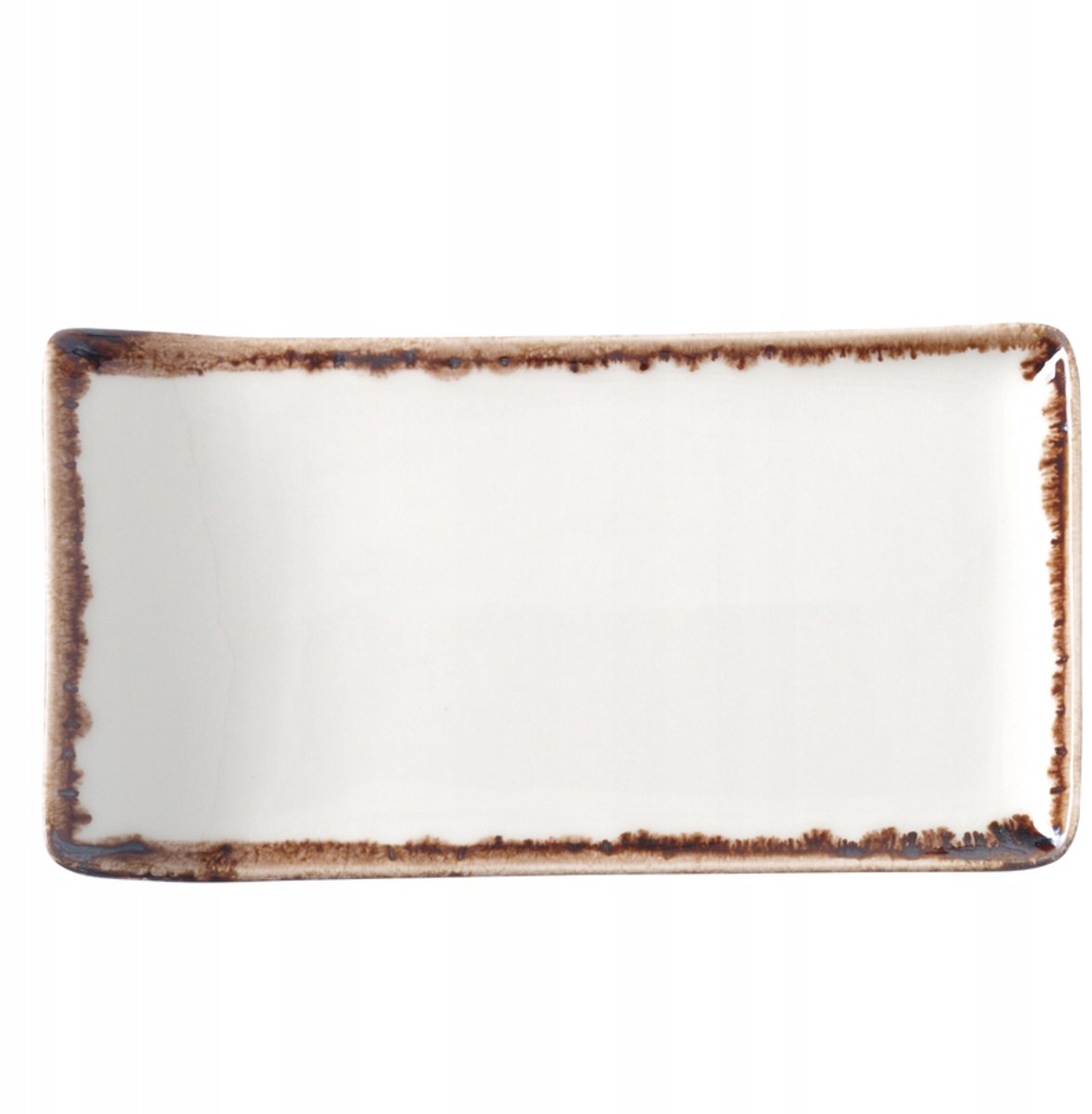 Fine Dine Vanille Serveerschaal 215x120mm - Beige Porselein
