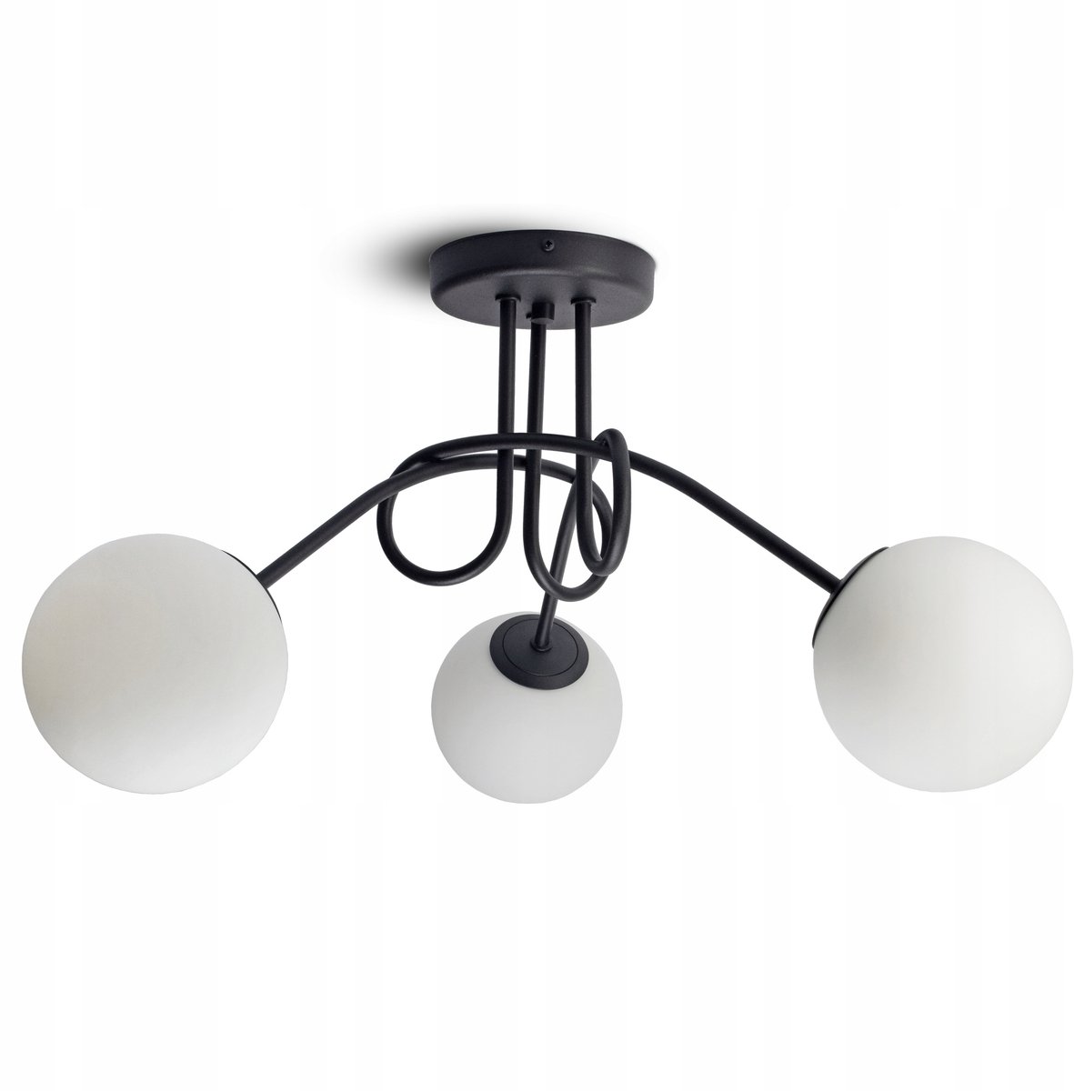 Luxe Plafondlamp Glazen Bollen G9 Wit Mat 561-PE3