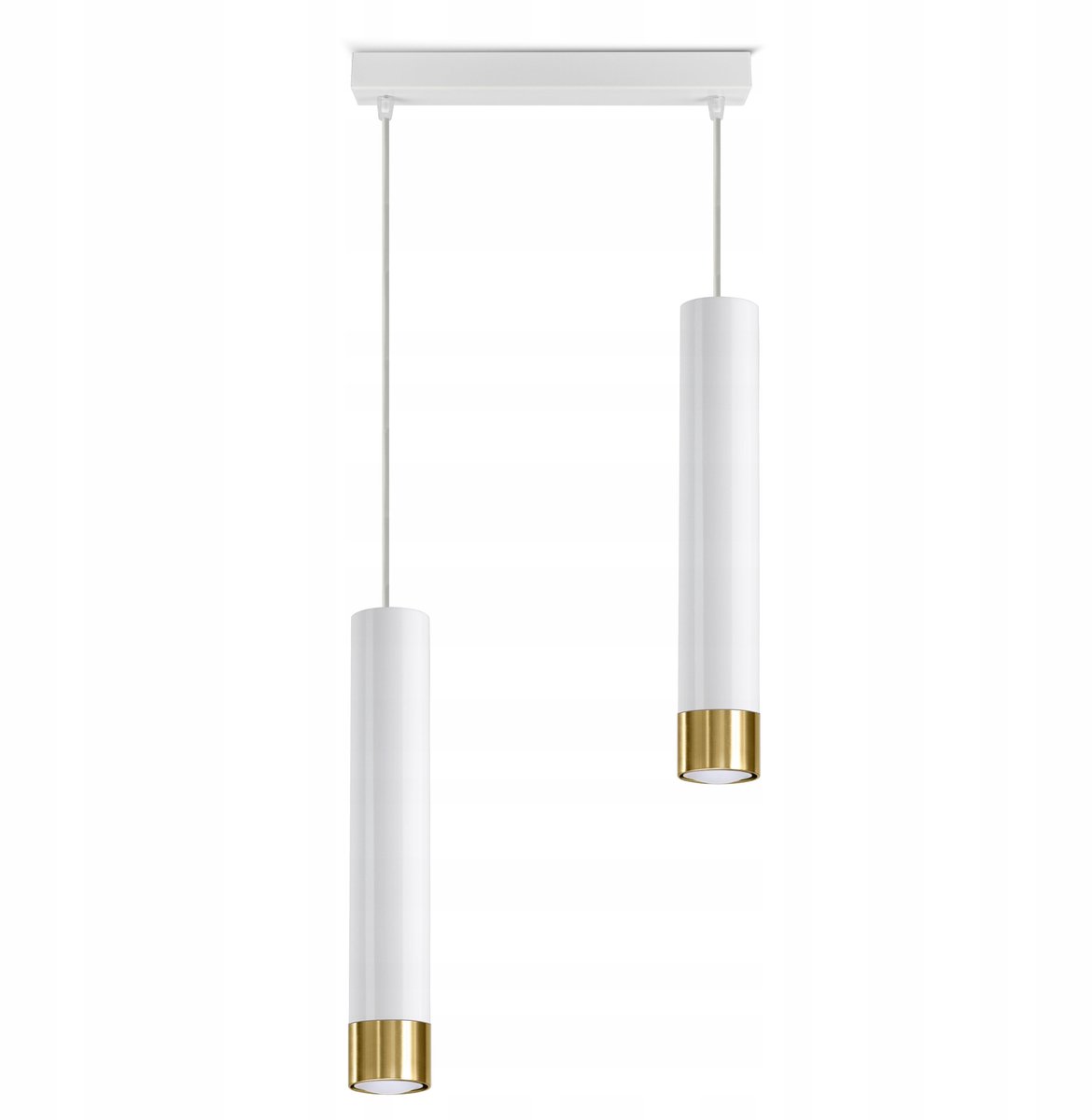 Moderne Wit Goudkleurige Hanglamp Buis GU10 LED