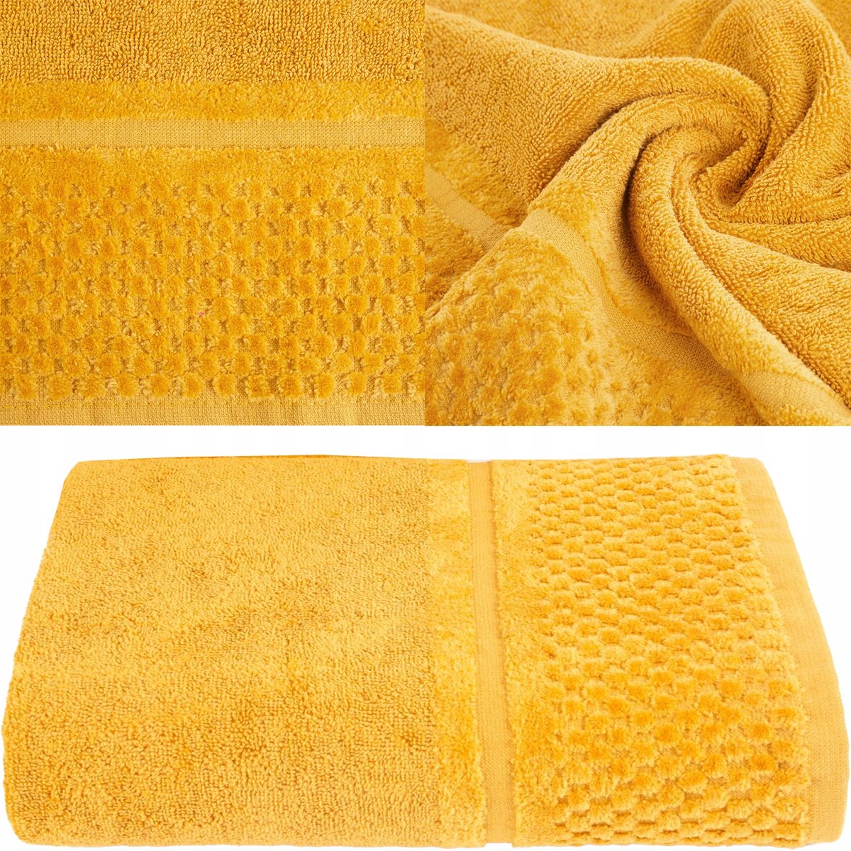 Luxe Badhanddoek 70x140cm - 100% Katoen, Hoge Absorptie, Mosterdgeel
