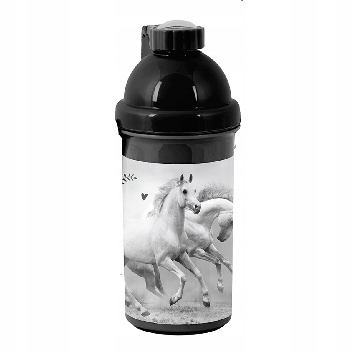 Paso Bidon Konik 550 ml - Zwart, Voor Meisjes, School & Sport