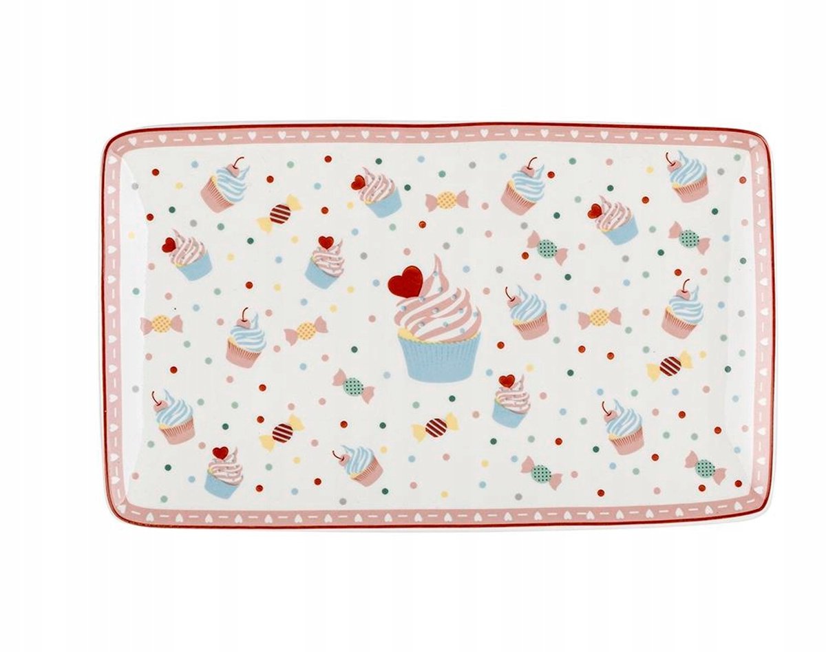 Florina Muffi Porseleinen Rechthoekige Sjaal 20x12,8cm Wit