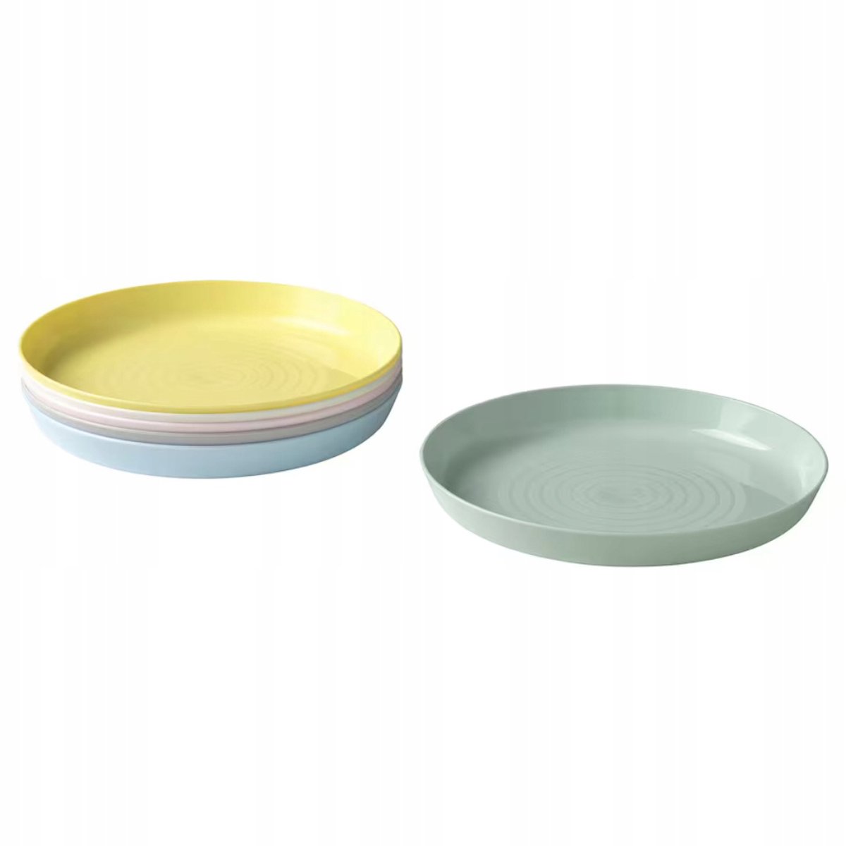 Ikea Kalas Kinderborden Pastel 6 Stuks - Vaatwasserbestendig