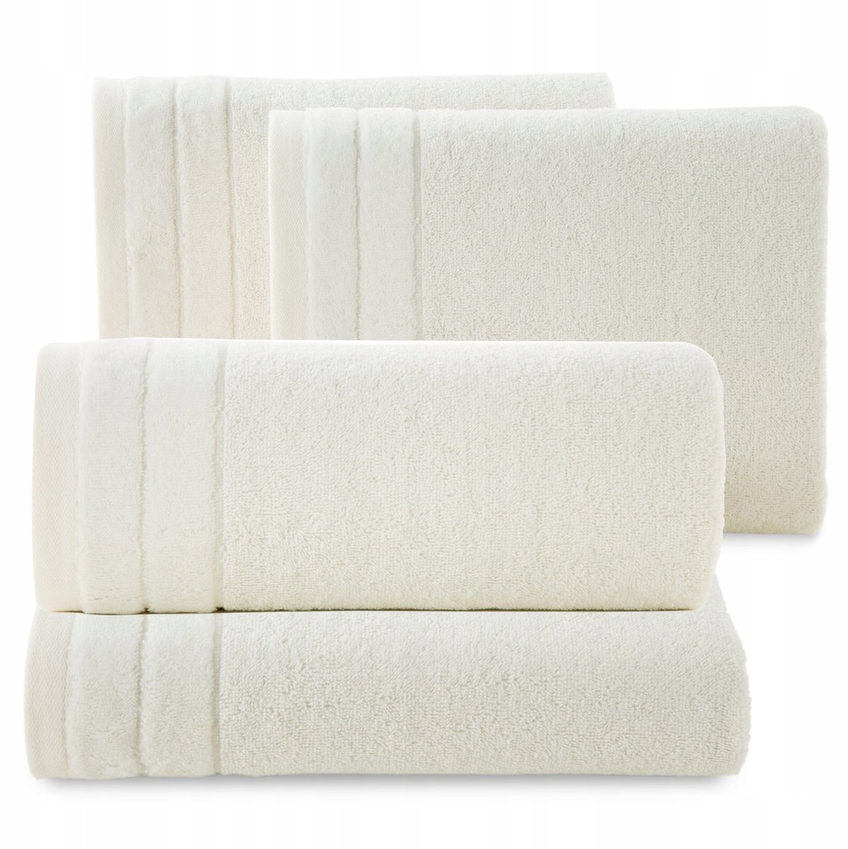 Krimwit Bad Textiel Set: 2x 70x140cm & 2x 50x90cm, 500g Katoen