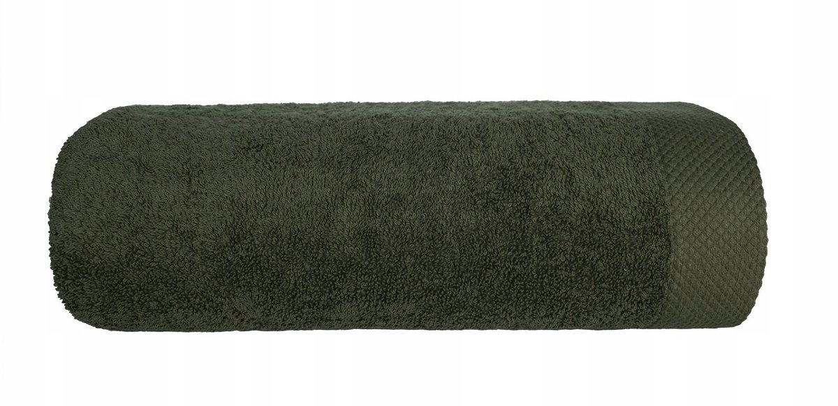 Zachte Katoenen Badhanddoek 70x140 cm - Groen/Khaki