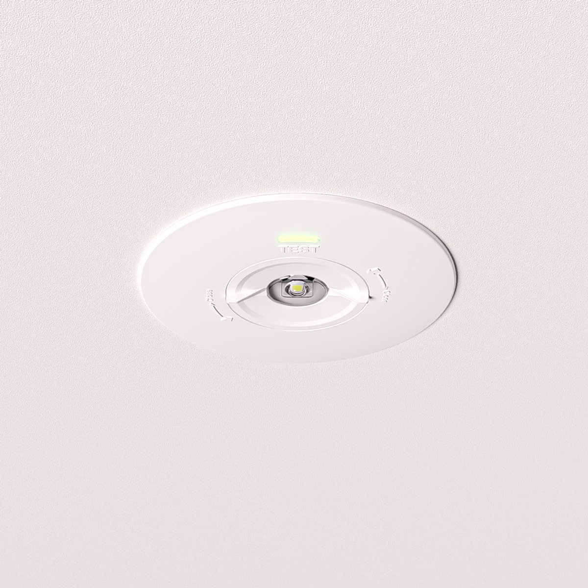 HOFTRONIC – Locus LED inbouwspot noodverlichting – 2 watt 300 lumen – Verwisselbare lens – 3 uur noodaccu 3300mAh – 6500K daglicht wit – IP20 – Polycarbonaat – Niet dimbaar – 230V