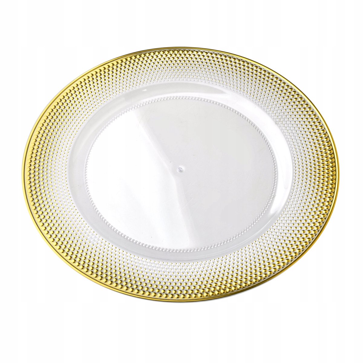 Blanche Clear Onderbord Decoratief Goud 33cm