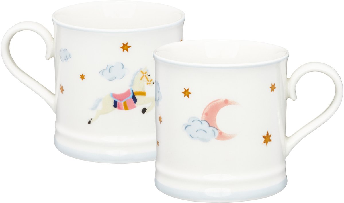 Porseleinen Kinderbeker Ballet Paardje 380ml - Feestelijk Cadeau