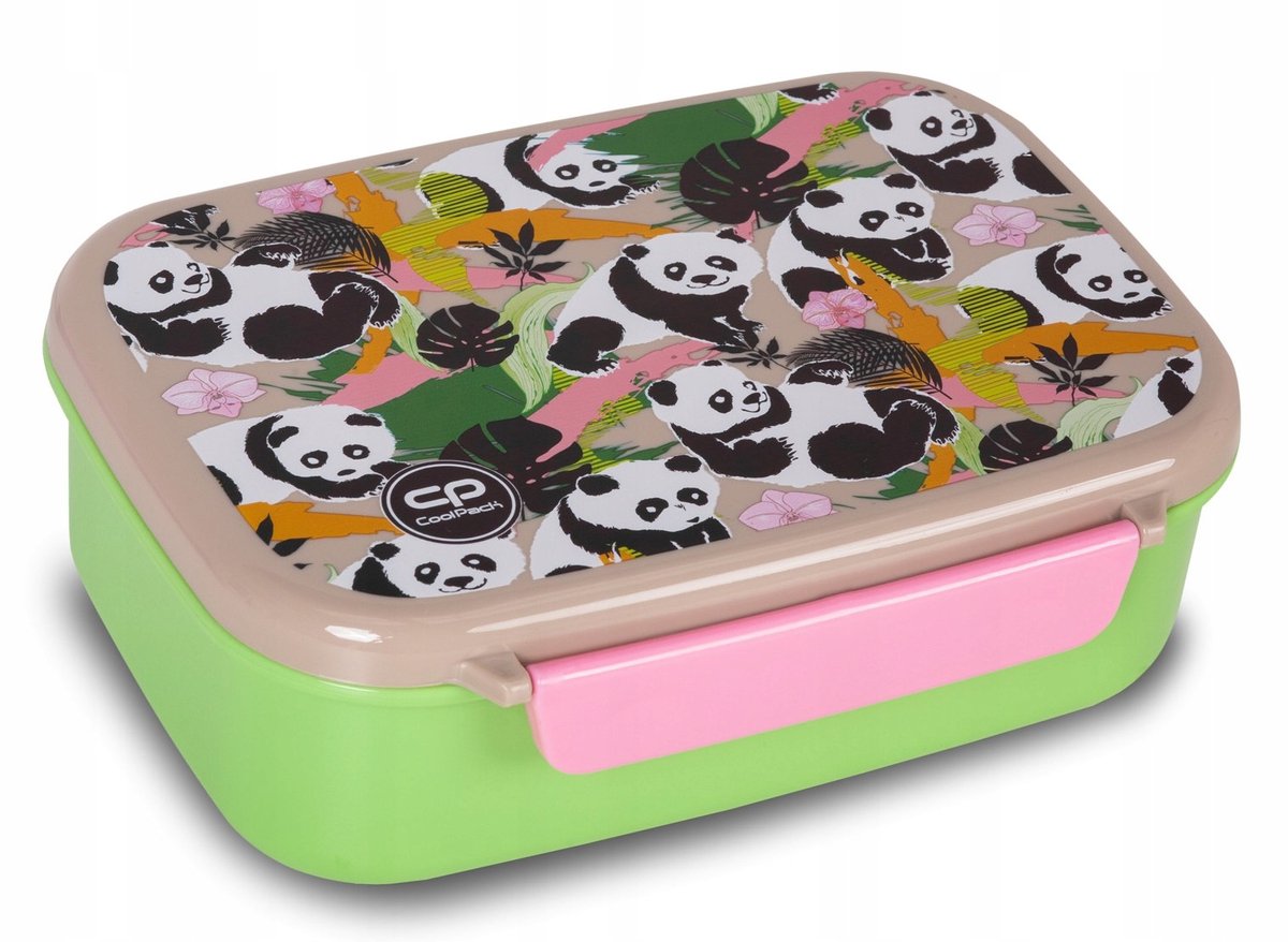 CoolPack Panda Gang Lunchbox - BPA-vrij, met uitneembaar vak