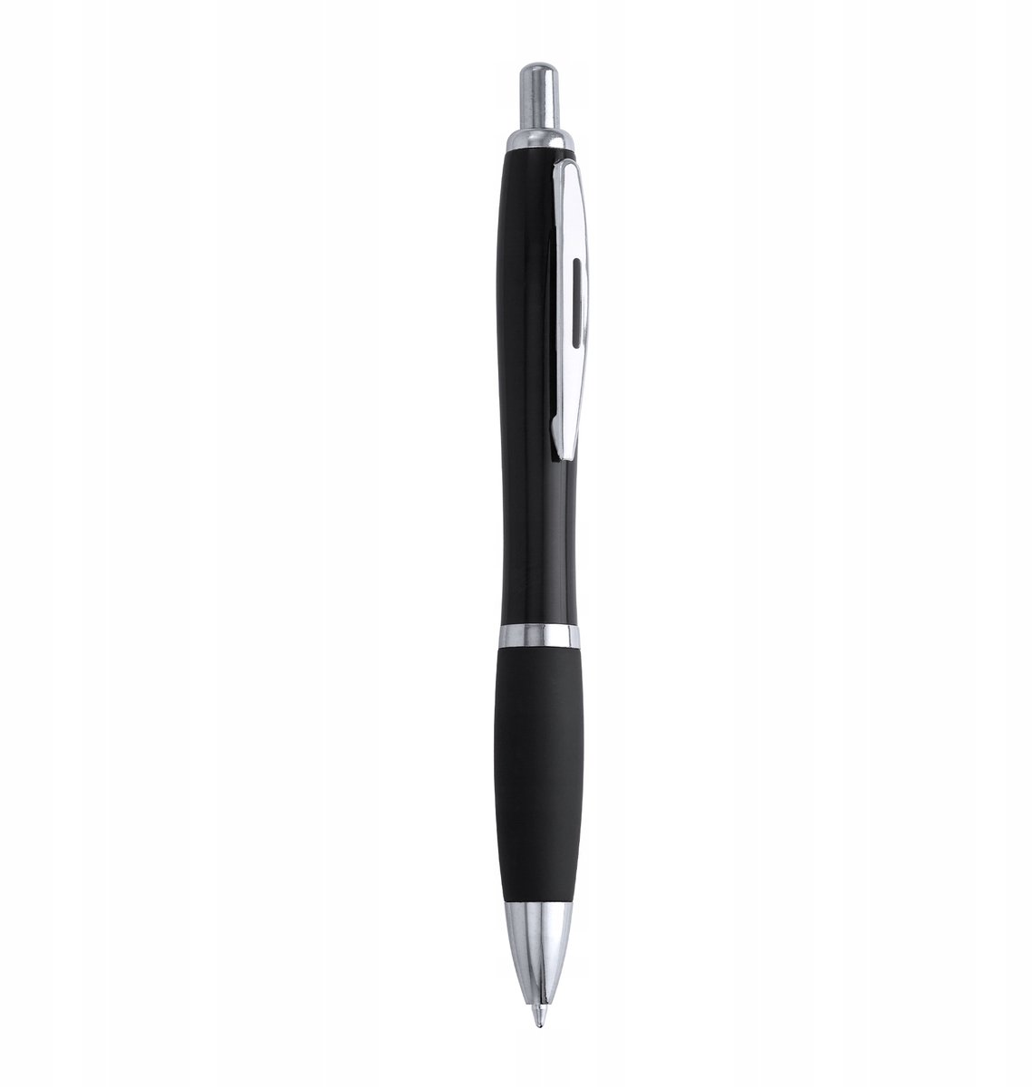 ABS Pen met Zachte Grip en Drukknop - Blauwe Inkt