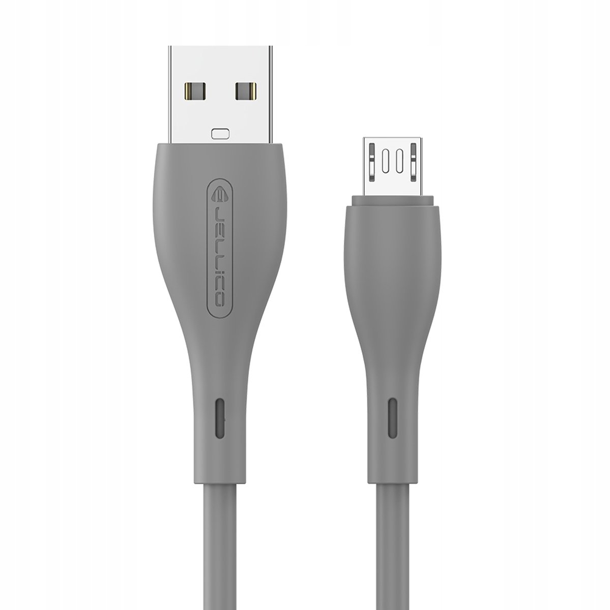 Jellico A14 Micro USB Kabel 3.1A Snelladen 1m Dikte Gevlochten Grijs