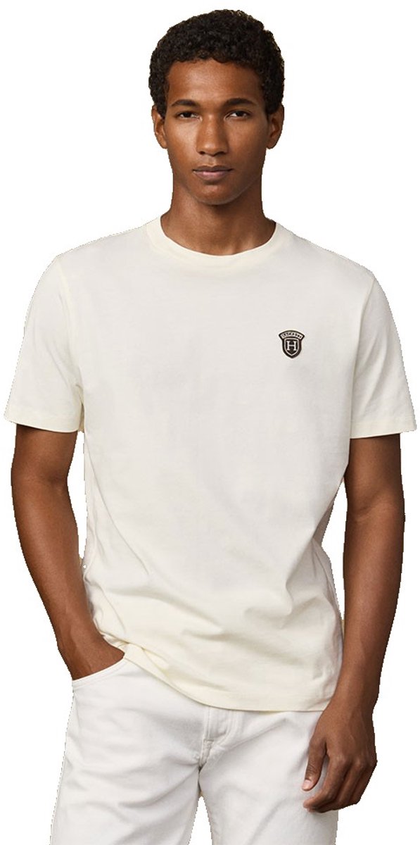 Hackett Heritage Badge T-shirt Met Korte Mouwen Wit M Man