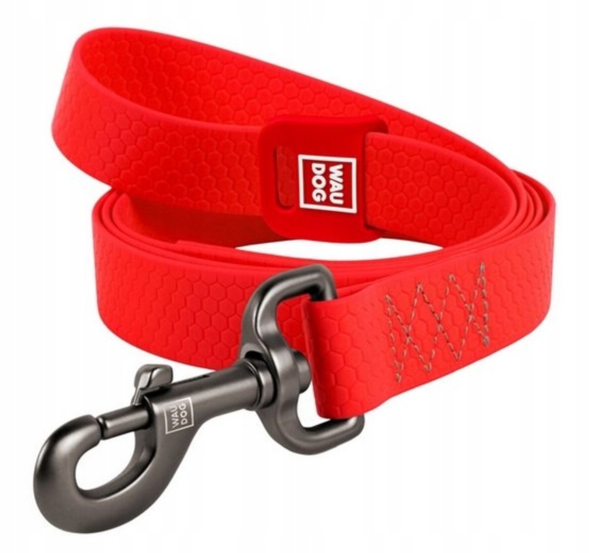 Waudog Waterdichte Hondensnoer Rood 20mm/183cm