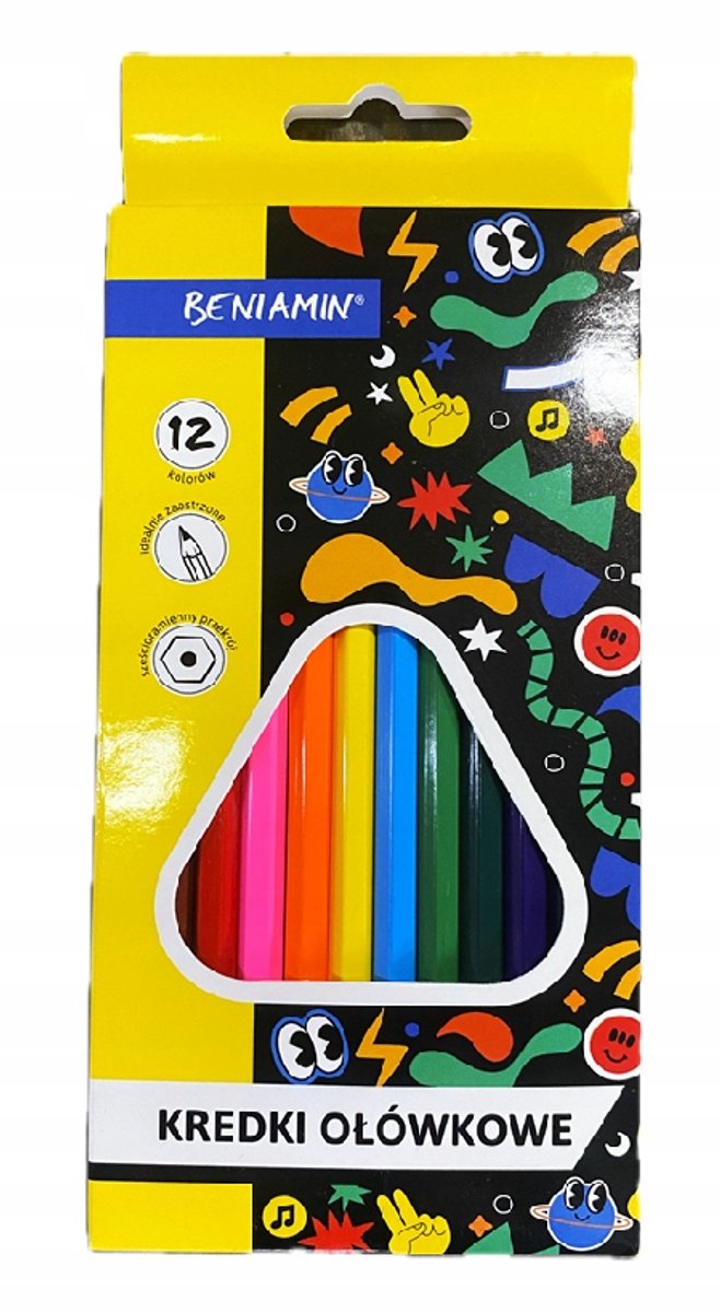 Beniamin kleurpotlodenset - 12 levendige kleuren