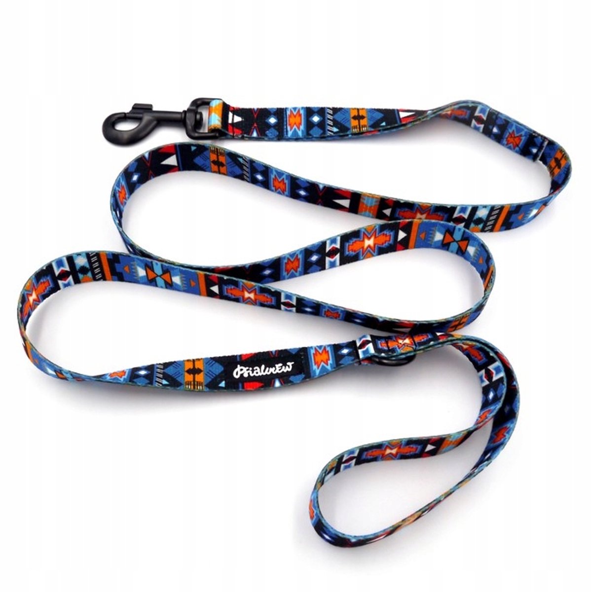 Psiakrew wandellijn voor grote honden, 160 cm, Indiaas patroon