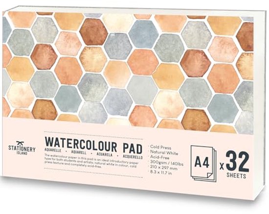 Aquarelpapier in blok. Topkwaliteiten papier - KaJa Art Material