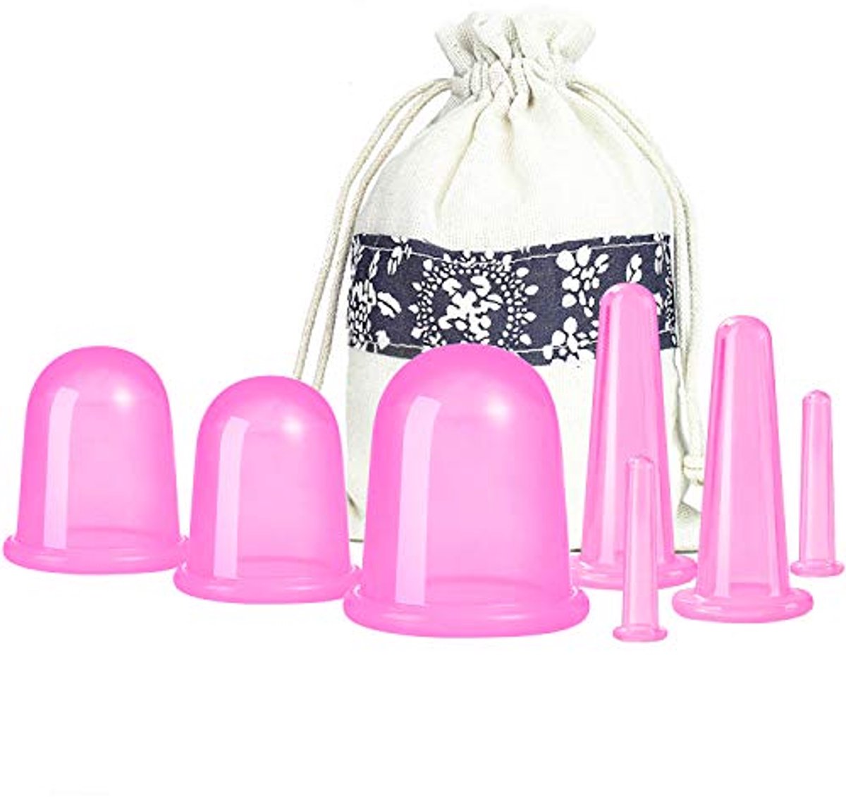 Cupping Therapiesets 7-delige siliconen set voor anti-cellulitis en ontspannende massages