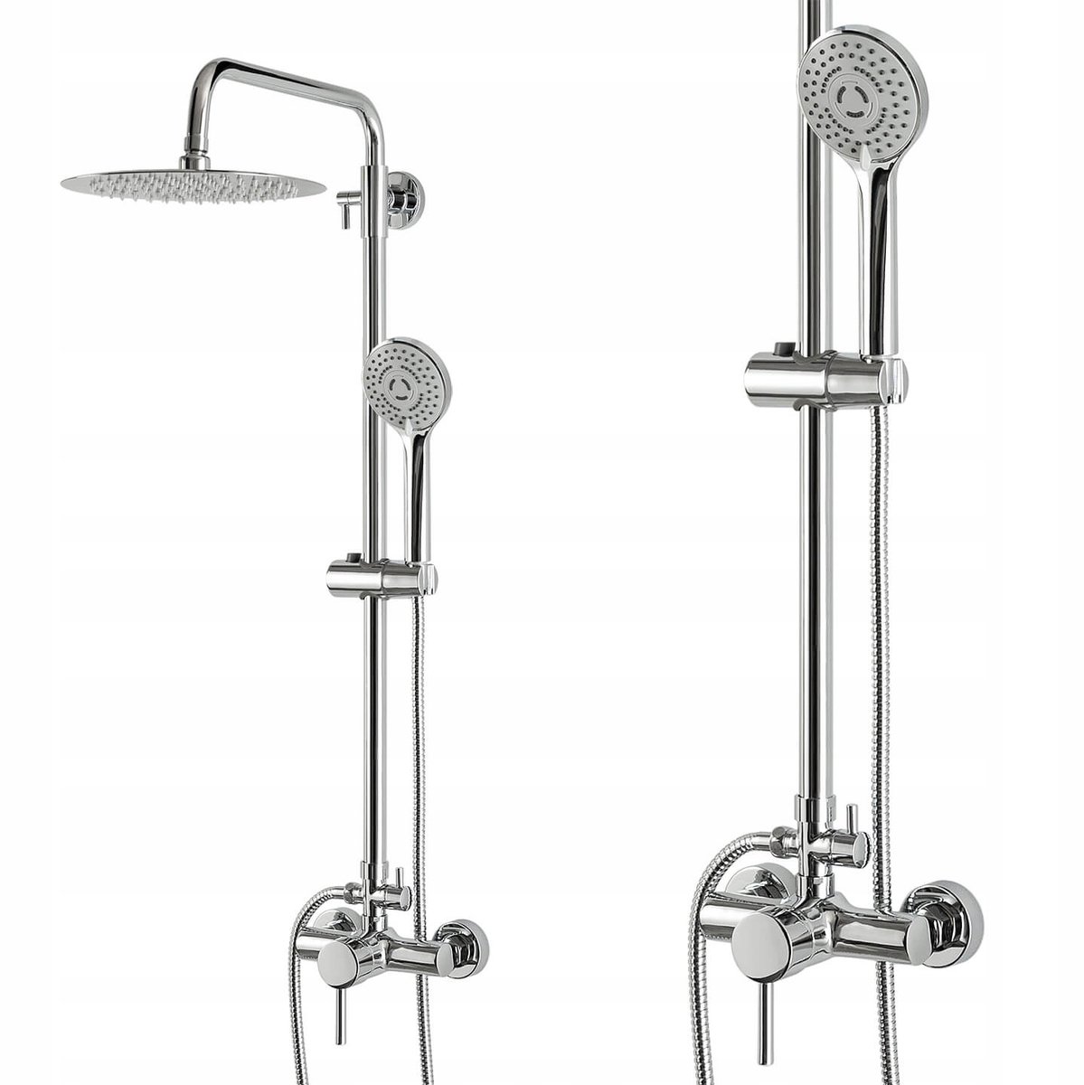 Douchekolom Sannit ZN0355 - Regen- en Handdouche, Messing/RVS