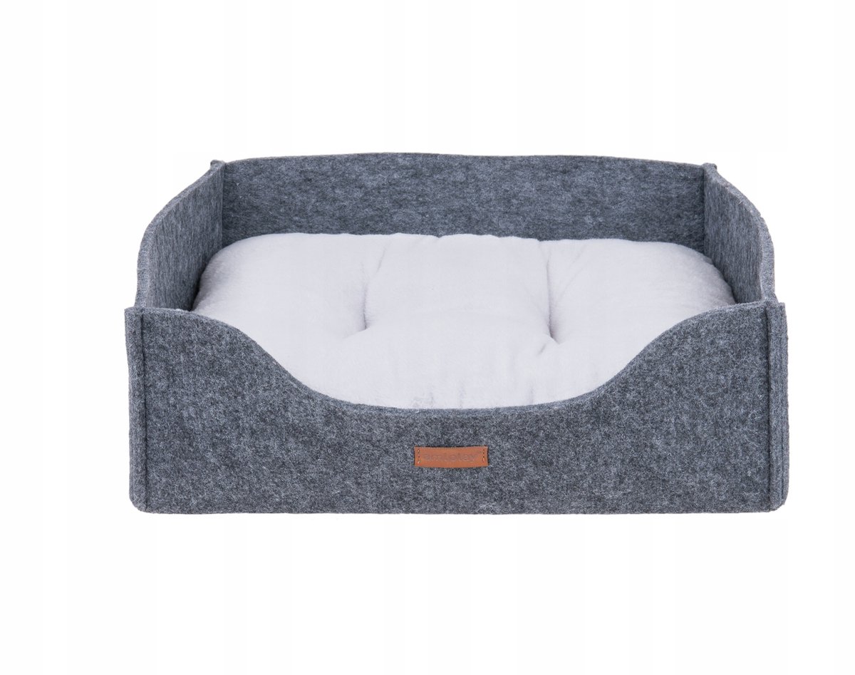 Amiplay Hygge Hondenbank 2in1 - Maat S - Grijs Filc
