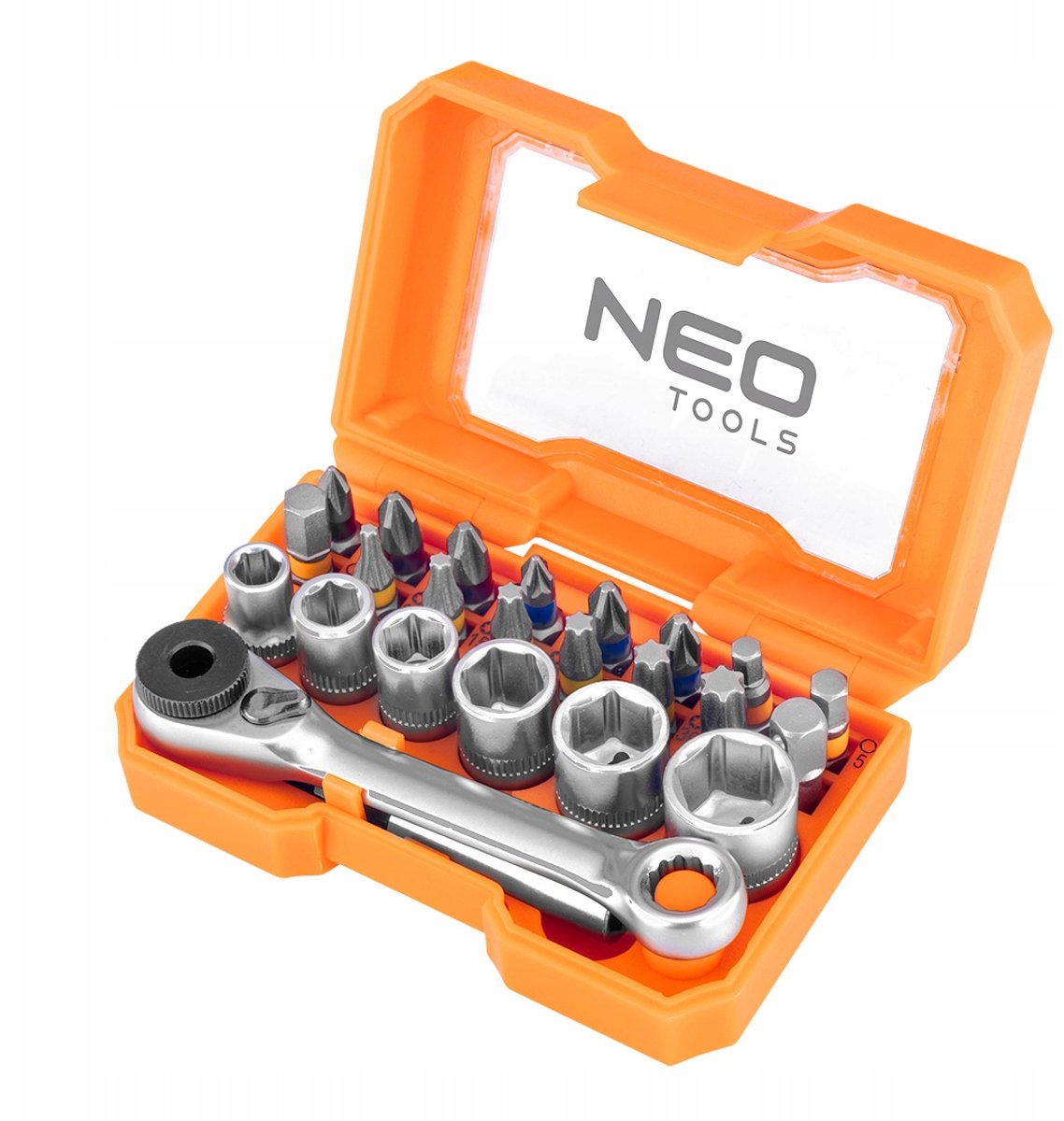 NEO TOOLS Bitset 24 Delen - PH, PZ, TT, HEX