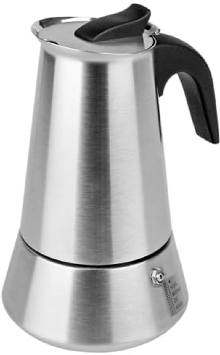 Espressomaker 9 Kops 450 ml Roestvrij Staal Geschikt voor Alle Warmtebronnen