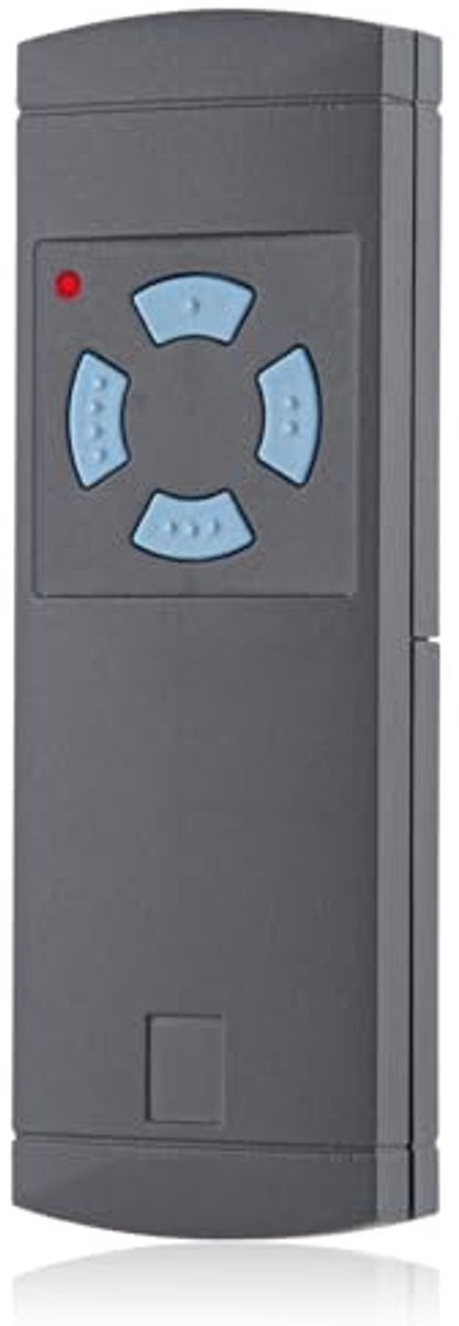 Garagedeur handzender 868,3 MHz met 4 kanalen en rode indicator