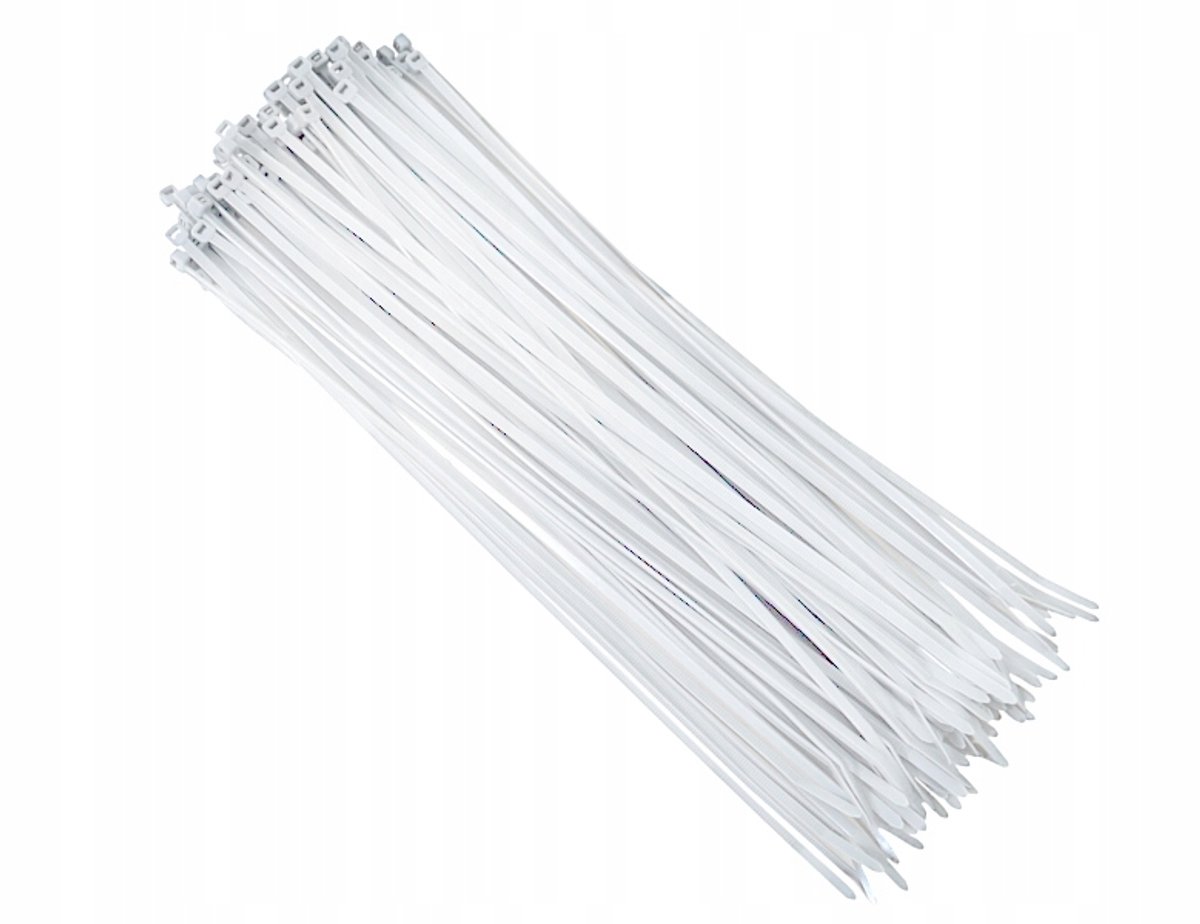 Nylon kabelbinders wit 300x3,6mm - 100 stuks