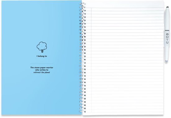 MOYU - Rocky Ice Notebook - Carnet effaçable A4 Premium