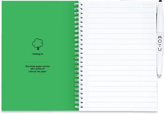 MOYU - Carnet Flashy Moss - Carnet Effaçable A5 Premium