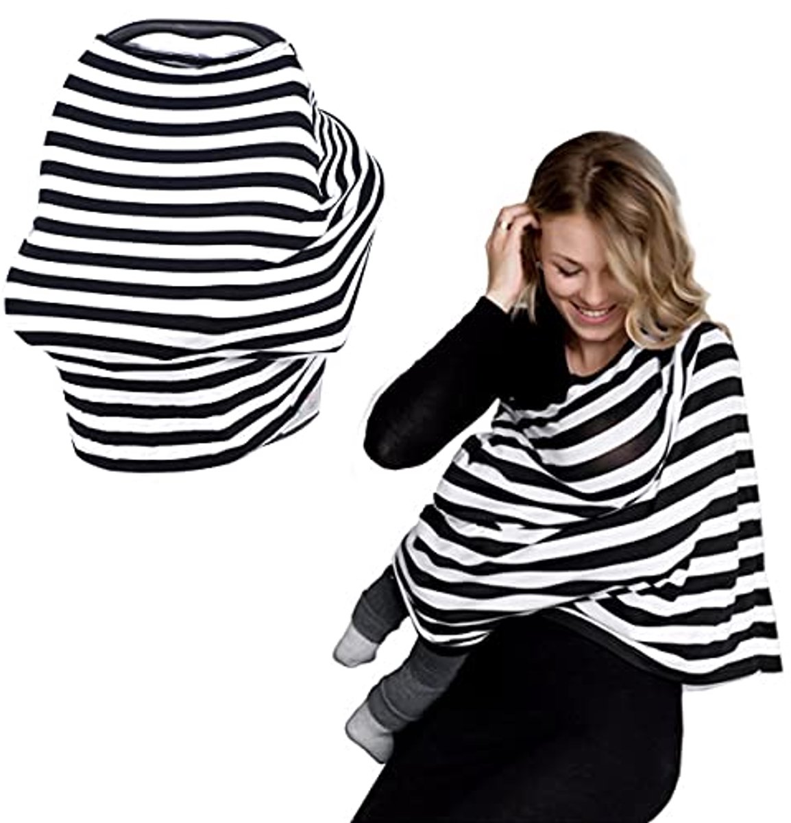 Image of Ademende Multifuntionele Borstvoedingscover voor Baby