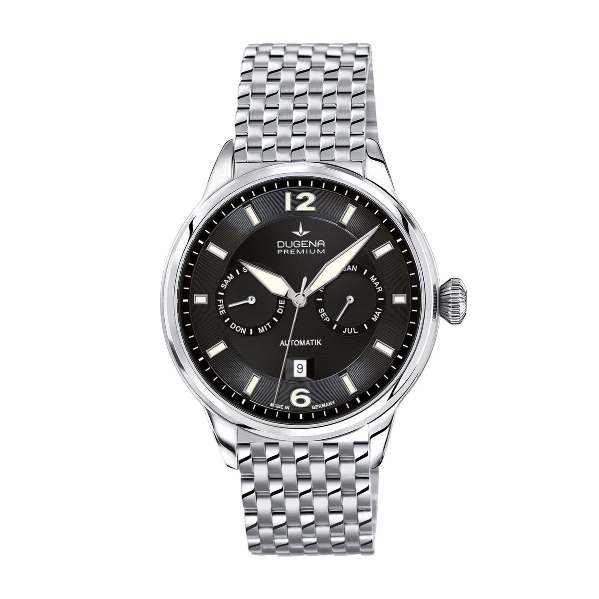 Dugena - 7090304 - Polshorloge - Heren - Automatisch - Kappa 2 Kalender