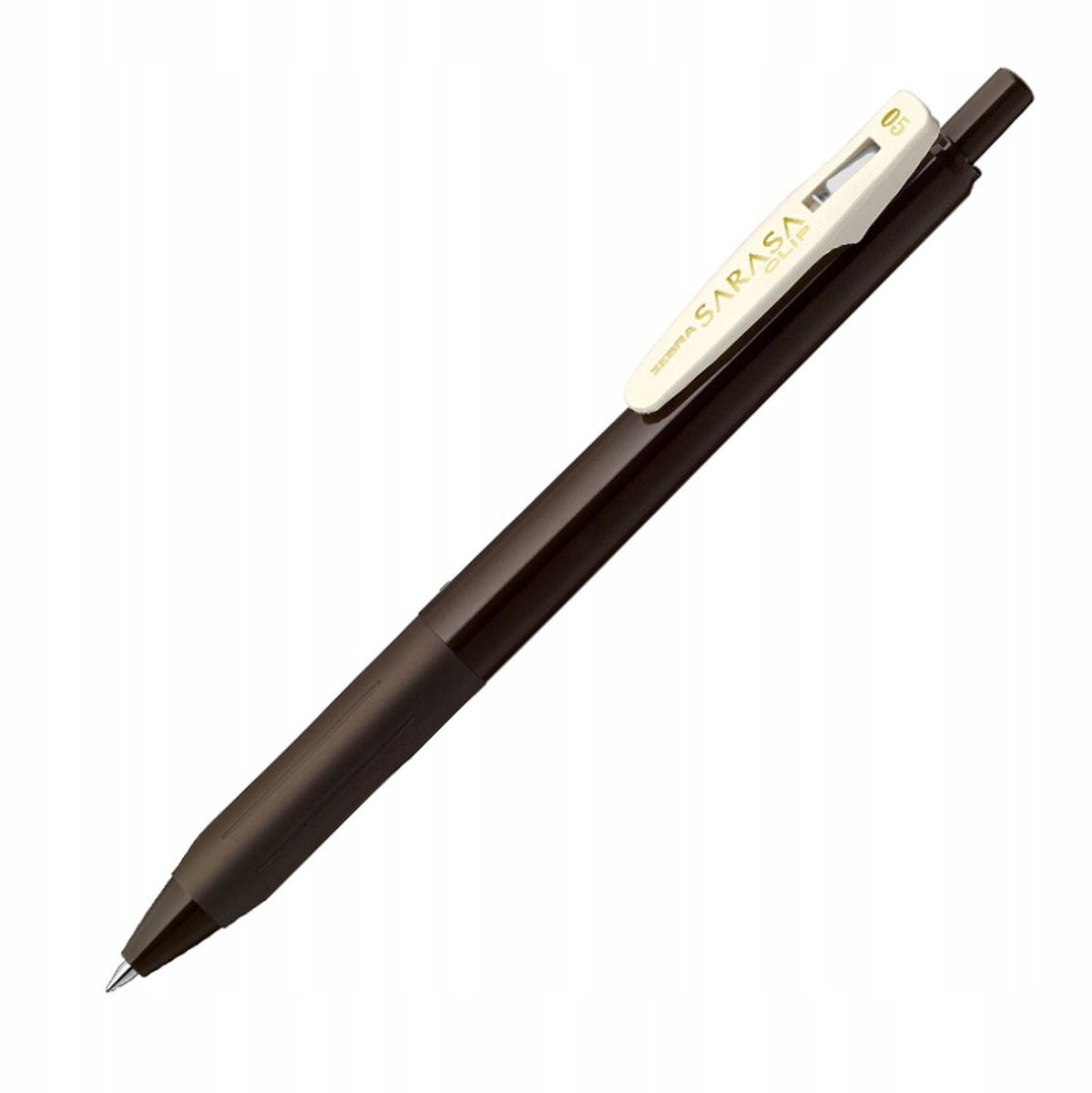 Zebra Sarasa Clip Vintage Gelpen 0.5mm - Bruin Zwart