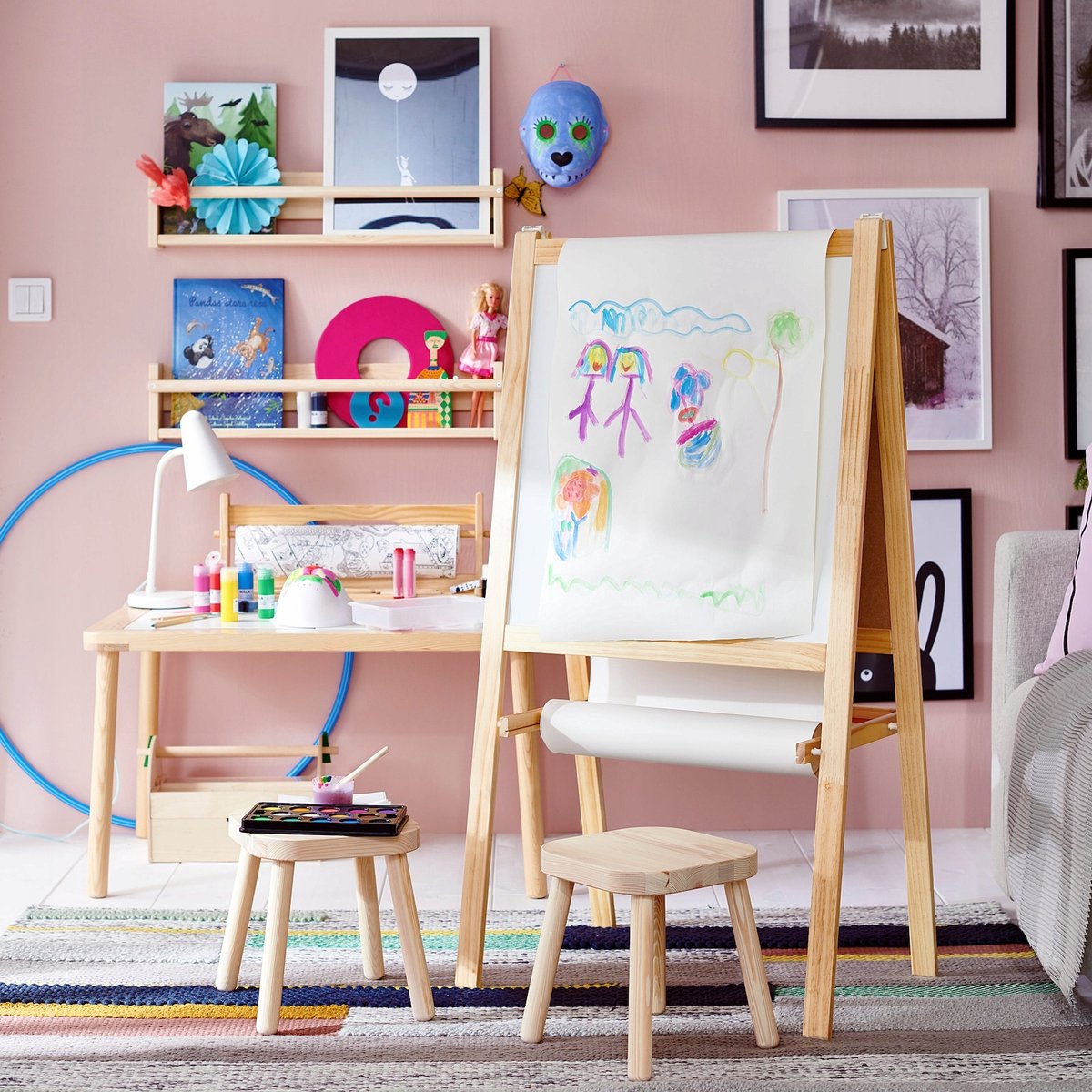 IKEA MALA aquarelverfset - 14 levendige kleuren, inclusief penseel en kopjes