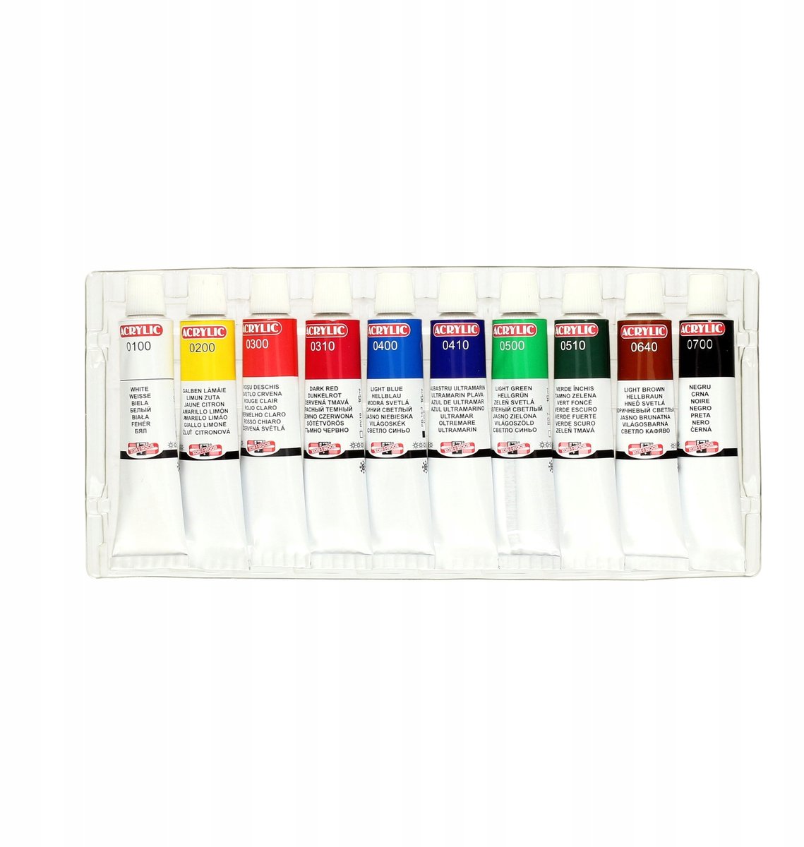 Koh-i-noor Acrylverf Set 10 Kleuren 16ml Tuben