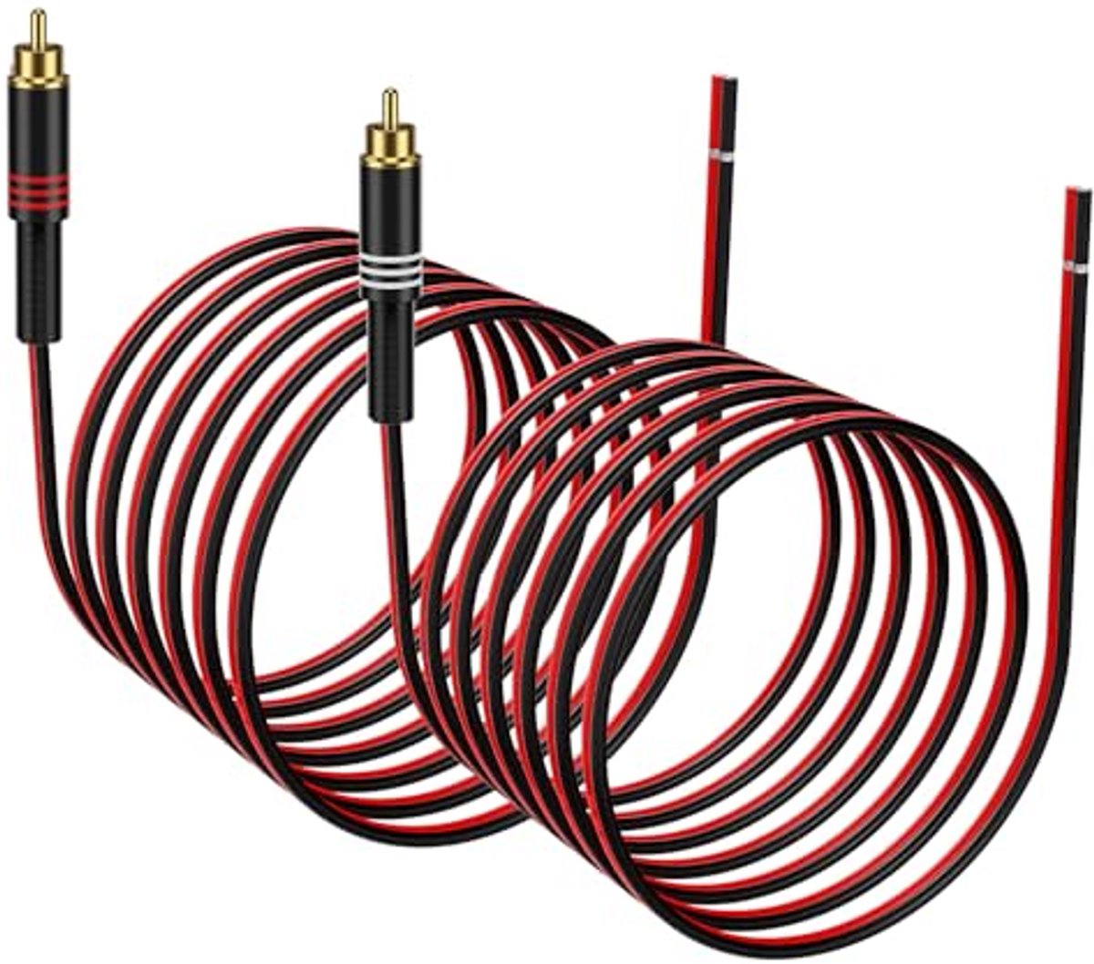 RCA naar luidsprekerkabelaansluiting Adapter - 2 Pack 20AWG 4.5m