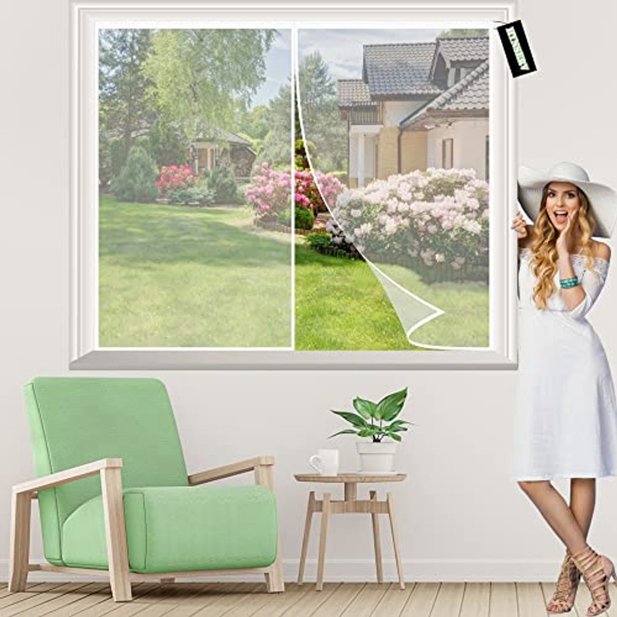 Magnetisch Vliegenraam 80x150cm - Houd Insecten Buiten en Verse Lucht Binnen