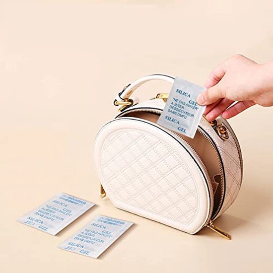 Weriirew Silica Gel Sachets Droogmiddelzak voor het bewaren van diervoeding, 20 gram, 15 verpakkingen, efficiënte vochtabsorberend