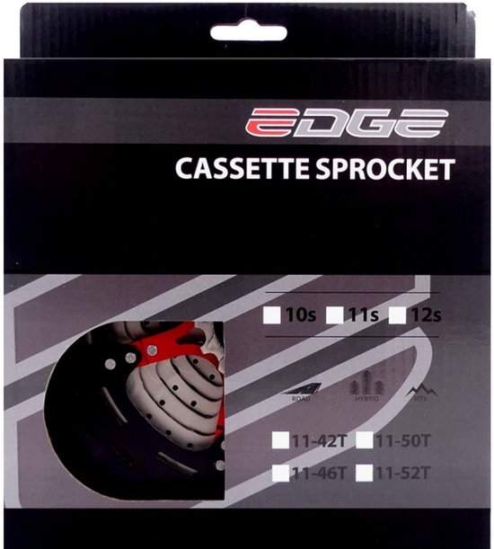 Edge Cassette 11 speed CSM9011 11-52T - zilver/zwart — afbeelding 3