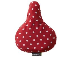 ROSA-SADDLE COVER. rood / wit