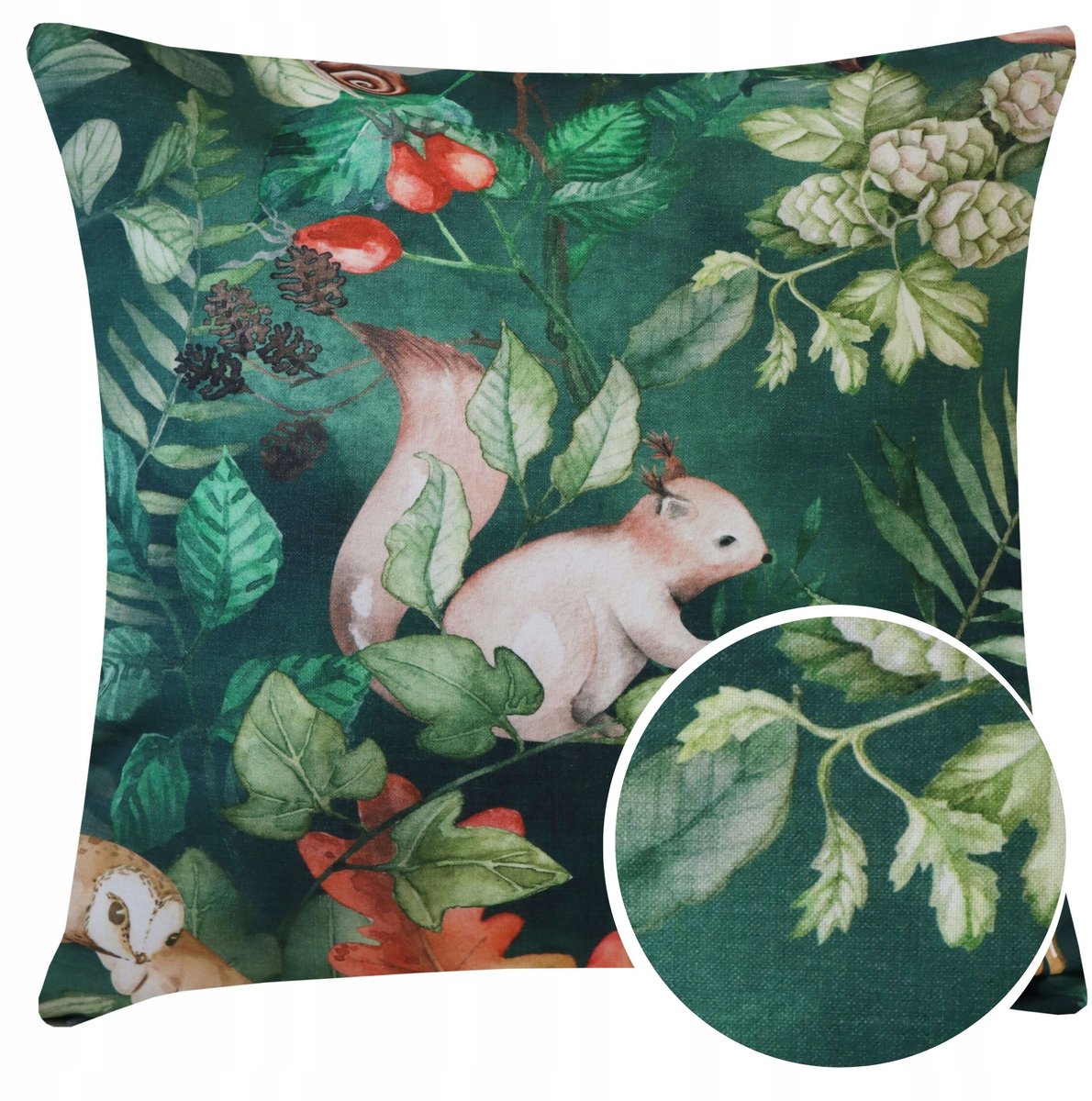 Decoratieve Kussenhoes 50x50cm - Bloemendruk, Buiten & Binnen