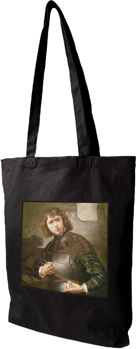 Shopper Tas met Rembrandt Print - Grote Canvas Tas